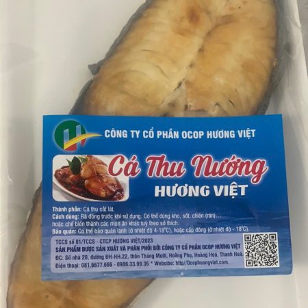 CÁ THU NƯỚNG HƯƠNG VIỆT ✅Cá tươi nguyên con cắt lát nướng trên than hoa mùi thơm đặc trưng và thớ thịt ca dai ngọt  ✅ cách dùng : rã đông trước khi sữ dụng,có thể dùng kho ,sốt,chiên (rán )và chế biến các món ăn theo sỡ thích phụ hợp với gia đình . Bảo Quản : bảo quản lạnh (ở nhiệt độ 4 đến 18°C) hoặc cấp đông -18°C 